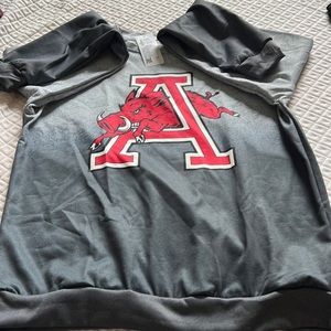 Arkansas Razorback hoodie, very soft, never been worn tags still on.